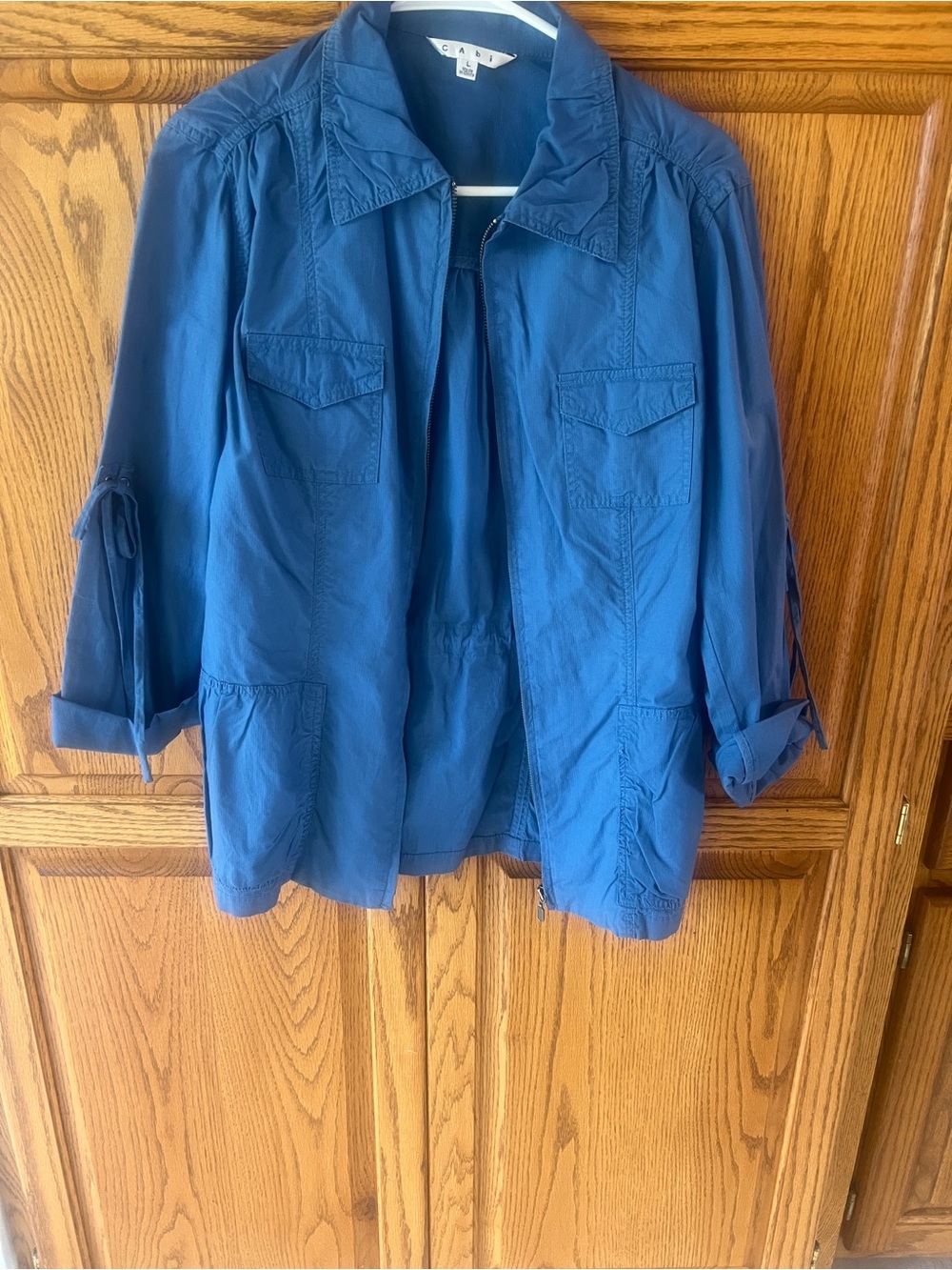 CAbi Blue Lightweight Utility Jacket